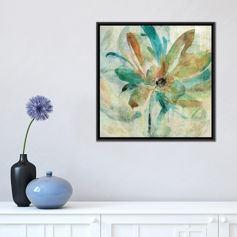 «Vivid Spring», reproduction sur toile, H 37 po x l 37 po x P 1,5 po, Toile avec cadre noir, Pas de tapis