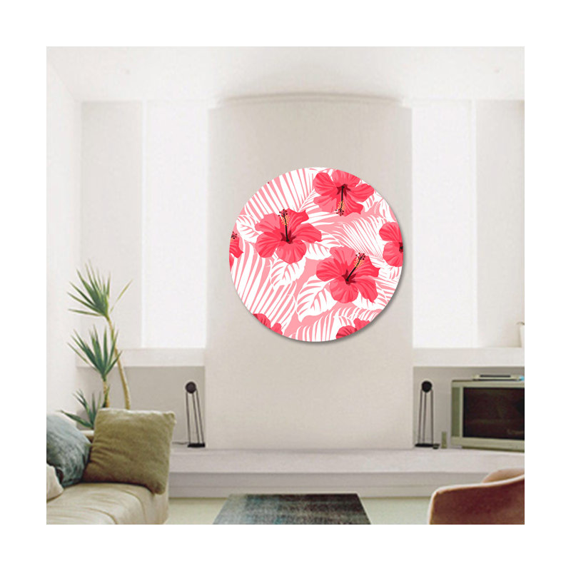 Pink Tropics Print, Rectangle 16" H x 20" W x 2.5" D