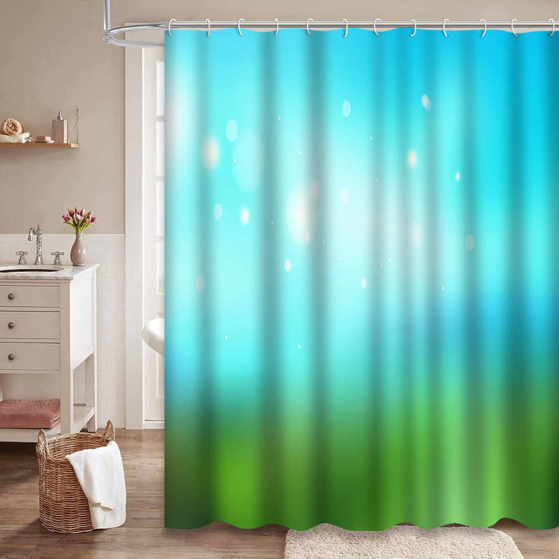 Rideau de douche Abstract Green, L 72 po x l 84 po