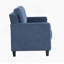 Causeuse 2 places en chenille bleu marine