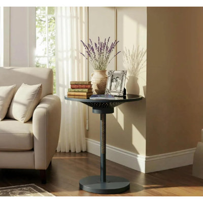 Smart Side Table With Ambient Light & Wireless Charging – Modern Touch Control, Stepless Dimming, Compact Nightstand For Bedroom & Living Room