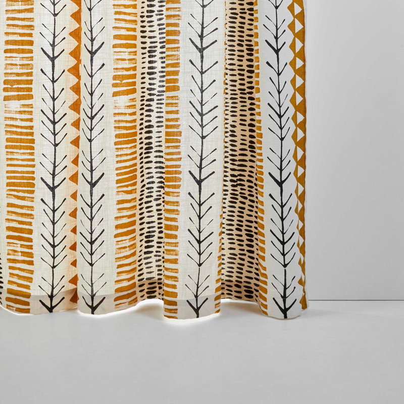 Mahdi Cotton Curtain Panel Pair Single Panel