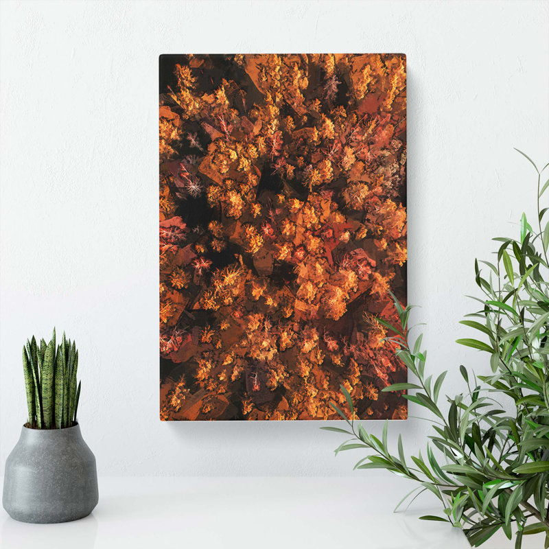 Autumn Forest In Bloom In Abstract - Wrapped Canvas Print, 50cm H x 35cm W x 3cm D