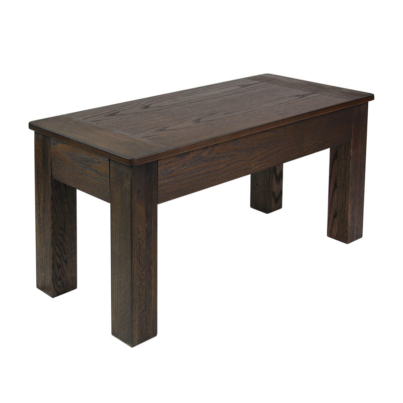 Solid Wood Bench, Dark Chestnut