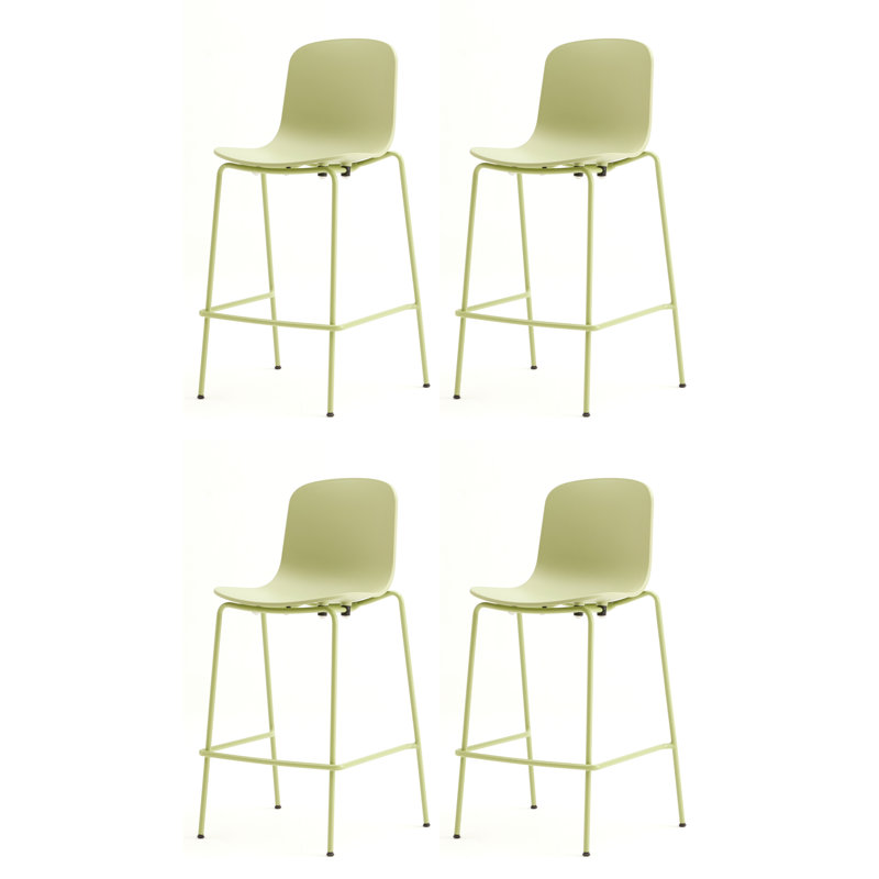Tabouret de bar et de comptoir Holi , Tabouret de comptoir (siège d'une hauteur de 26,5, Vert olive