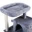 Arbre à chat double couche avec maison pour chat et échelle