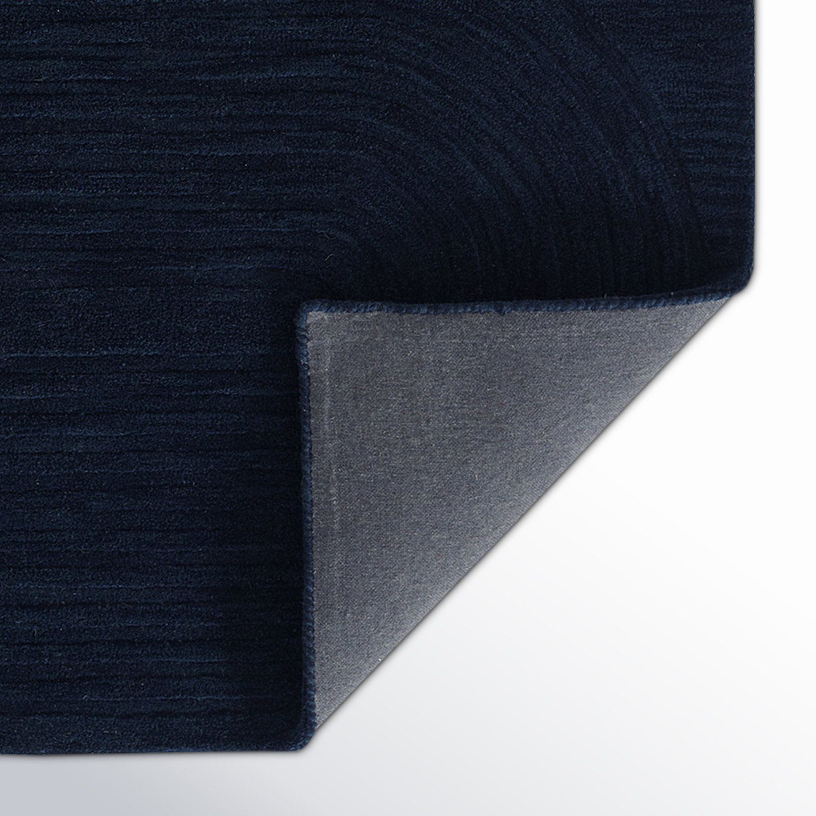 Tillie Navy Hand-Tufted Geometric Wool Rug, Runner 2'6" x  8'