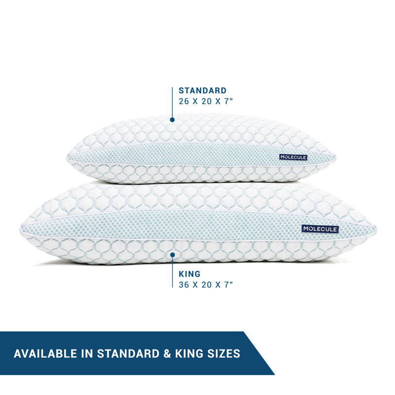 Standard White Cooling Gel Memory Foam Adjustable Pillow