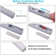 3-Pieces 12" Battery Under Cabinet Light Bar with Motion Sensor