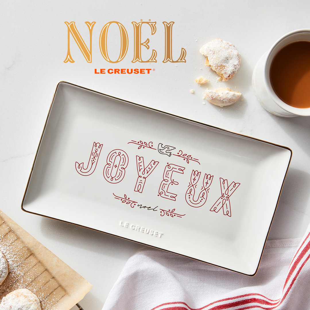 Le Creuset Noel Stoneware Hostess Tray