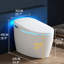 Toilette intelligente avec couvercle automatique, stérilisation UV, chasse d'eau avec capteur de pied, siège et bidet chauffants, température et pression d'eau réglables, séchage à l'air chaud, veilleuse, buse autonettoyante, idéale pour la maison et la salle de bain