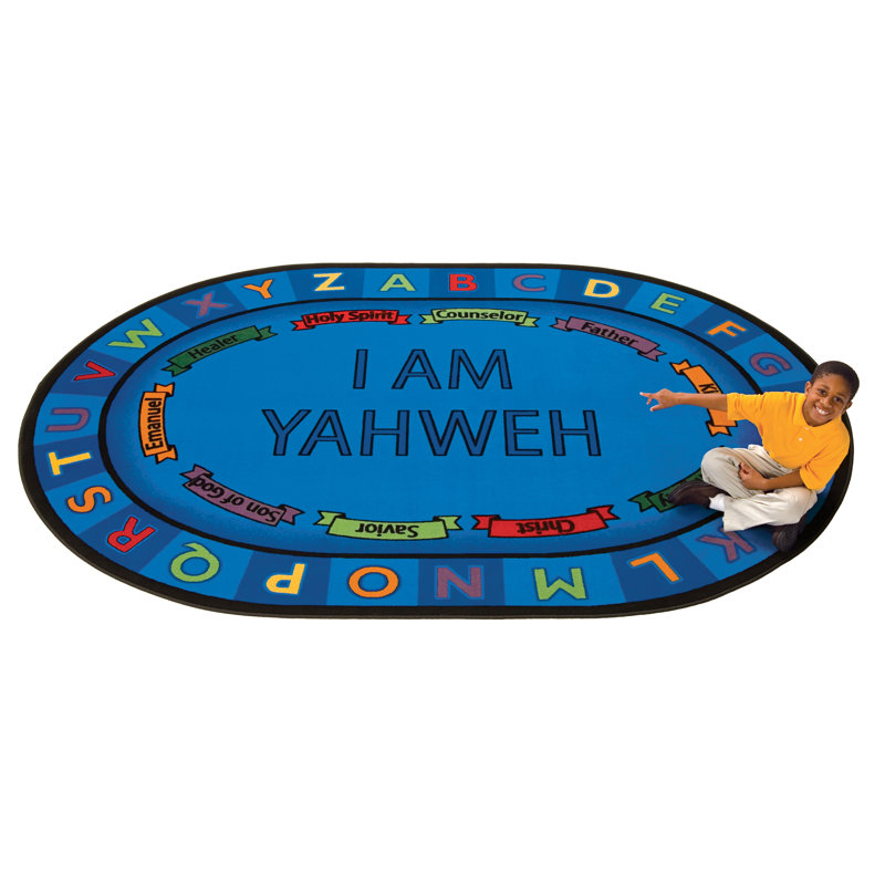 Oval Machine Tufted Nylon Rug