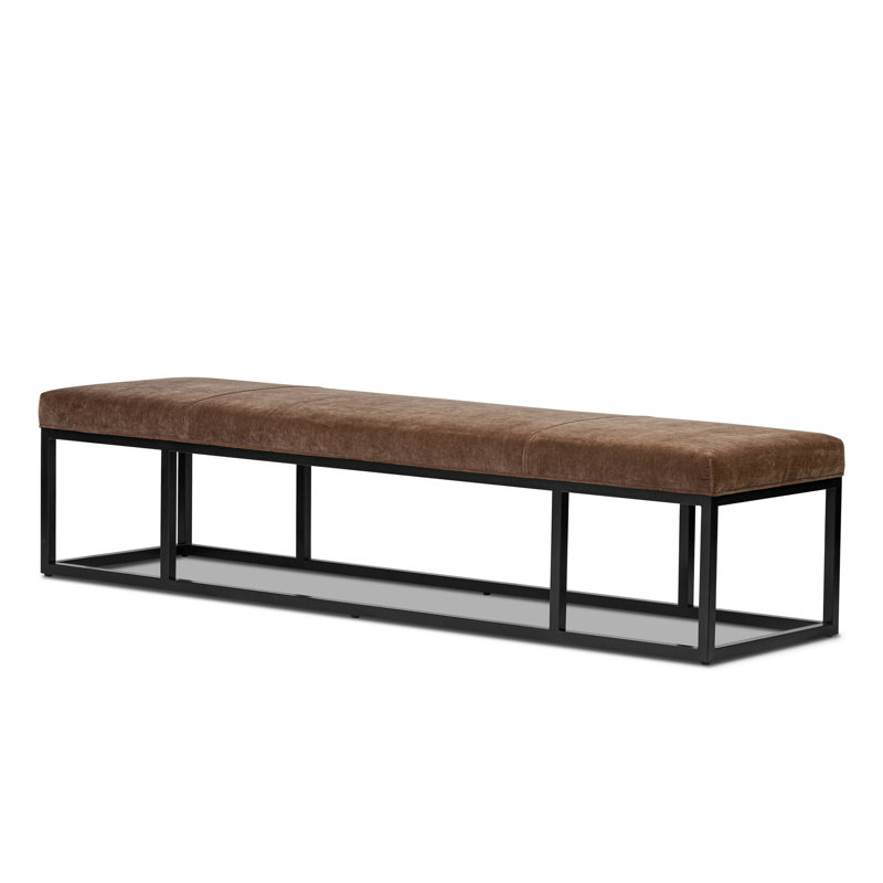 Beaumont Upholstered Bench, Amici Tobacco