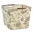 Medium Soft‑Sided Decorative Storage Bin with Tapered Sides and Dual Wood Handles in Floral Design-2043959084-2108511445