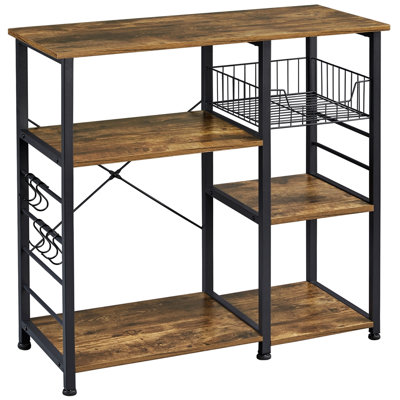 Finck Multifunctional Kitchen Island with Manufactured Wood Top