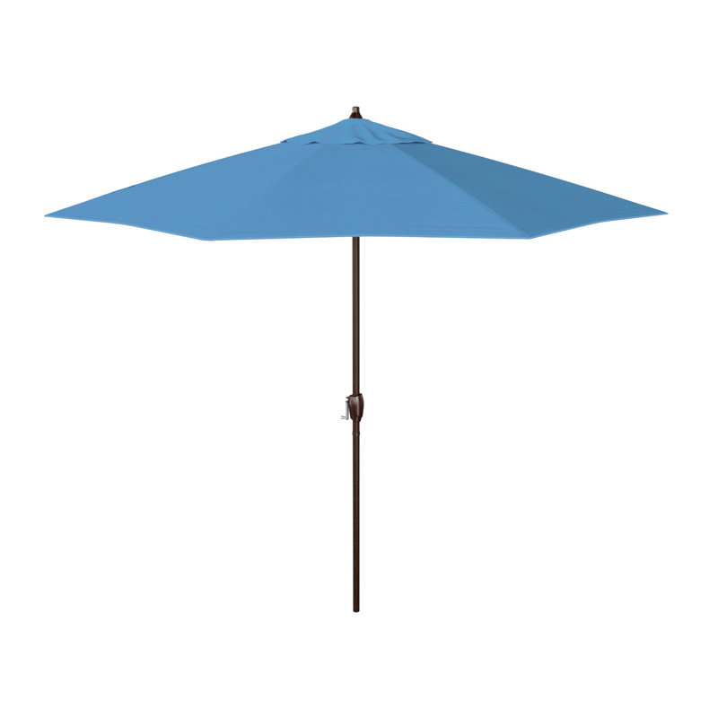 Murrey 108'' Market Sunbrella® Umbrella, Canvas Cyan Sunbrella® Canvas