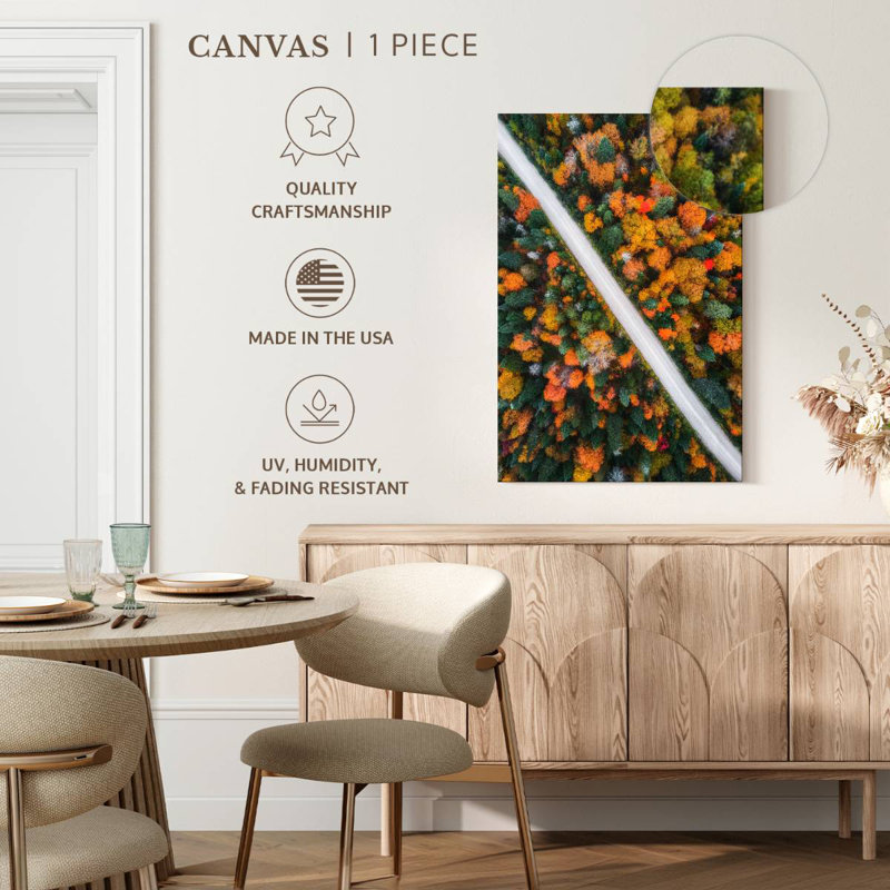 Mehar Canada Autumn Road, 51" H x 34" W
