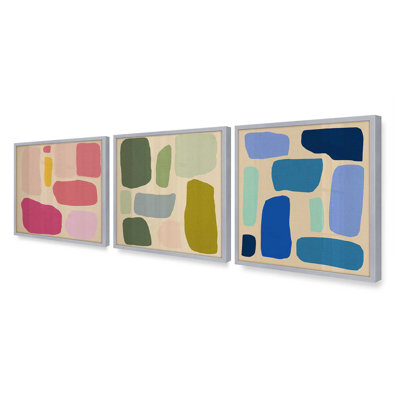 " Chromatic Rhythms " by Golden Glow Interiors 3 - Pieces