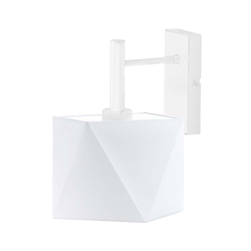 Aweys Steel Armed Sconce, White, White