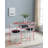 Moronta 3 Piece Dining Table Set with Cobblestone Top - Breakfast Table with 2 Chairs - 2 Seat Dining Table Set for Small Spaces - Round Table Set with Faux Marble Top-1385711451