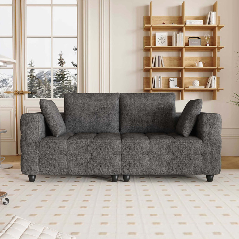 Loveseat Sofa, Couches, Comfy Sofas 10Min No Tool Fast Assembly
