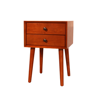 Table de chevet avec 2 tiroirs