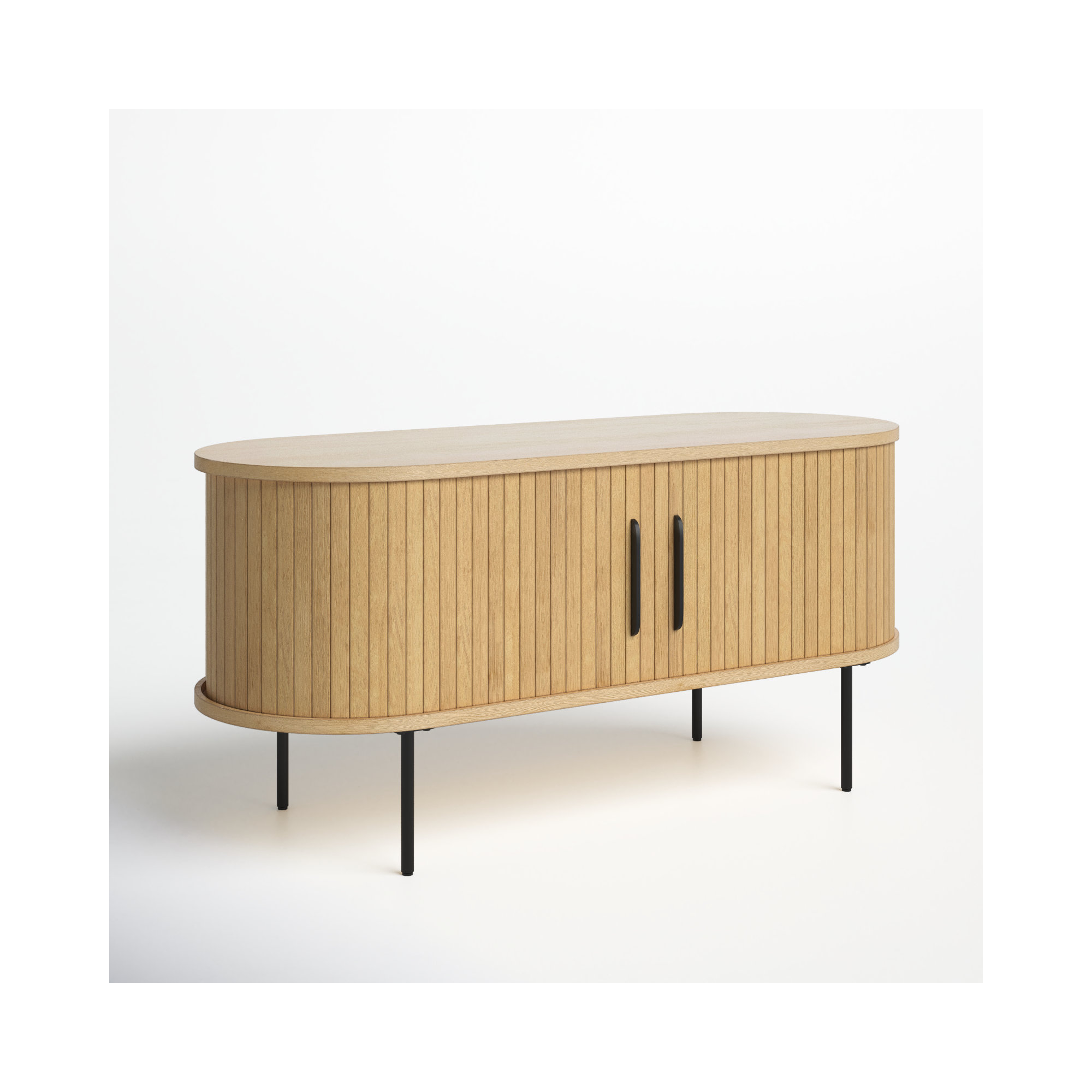 Iris 47.25'' Media Console, Natural Oak