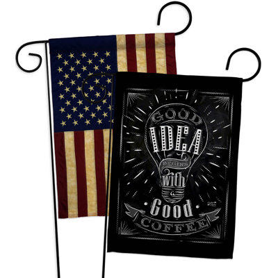 Double Sided 18.5'' H x 13'' W Polyester Garden Flag