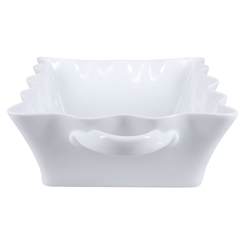 White Porcelain 15-Inch Rectangular Baking Dish