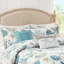 Édredon 7 pièces en coton pour très grand lit - avec coquillages imprimés, étoiles de mer, coraux et imprimé luxueux-124523410