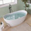 Baignoire de trempage autoportante 55 po