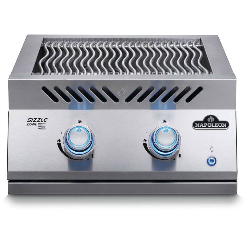Built-In 700 Series 18" Dual Infrared Burner, Stainless Steel, Natural Gas