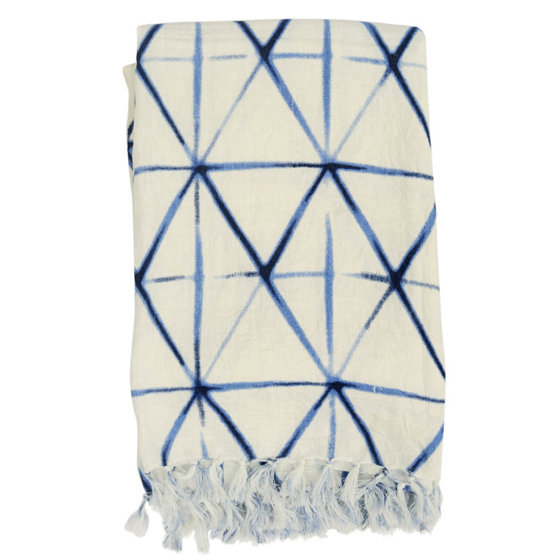 Shibori (Hand Dyed) Throw Blanket