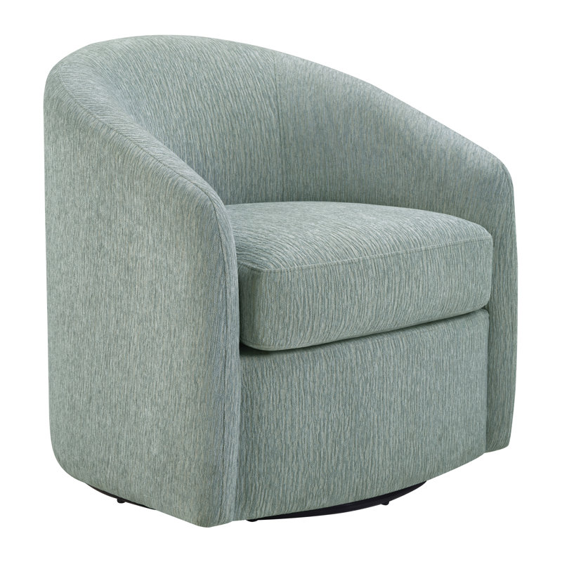 Sandiso Barrel Swivel Chair, Mist