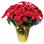 Arrangement de Noël poinsettia artificiel rouge en pot