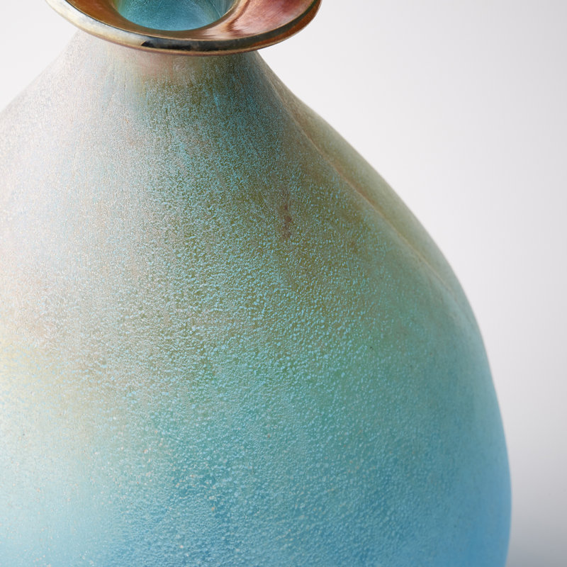 Sea Of Dreams Glass Table Vase, 13.5" H x 5" W x 5" D