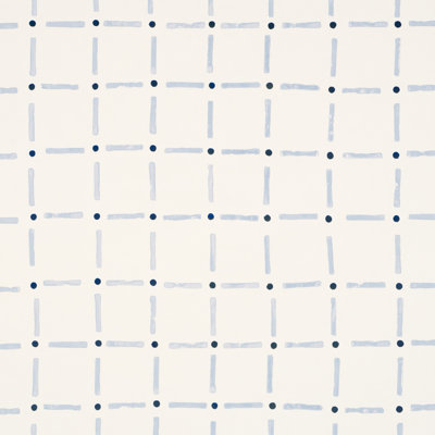 Schumacher X Caroline Z Hurley Drifting Grid Wallpaper