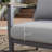 50.4" Wide Aluminum Outdoor Loveseat with Wood-Look Armrests & 5.12" Thick Cushions-286121528