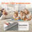 Slip-Resistant Rug Pad, Protective Cushioning Carpet Pad, 2'X8' (7.87' Actual) - 1/4"Thick - Dual Surface - Polyester Felt + Latex, 1-2㎡ Area Carpet Padding Rug Cushion Safe For All Floors, Grey-101903798