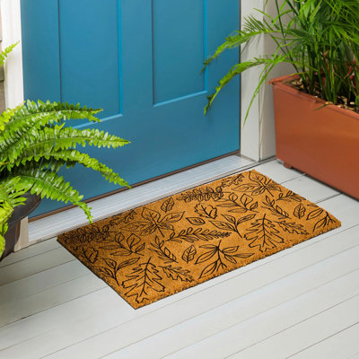 Harvest Blossom Foliage Coir Mat, 28"x16"