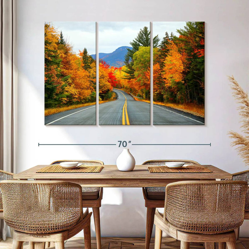 Mehar, New Hampshire, route d'automne, H 42 po x l 65 po