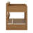 Bunk Bed Frame With Trundle And Storage Shelves, Solid Wood Floor Bunk Bed With Ladders And Guardrails-125124729-125124732