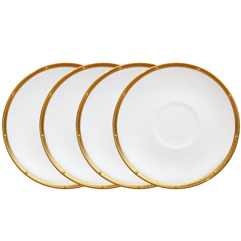 Noritake Rochelle Saucers, 6", Gold
