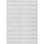 Tapis intérieur lavable rayé ivoire 3 pi x 5 pi
