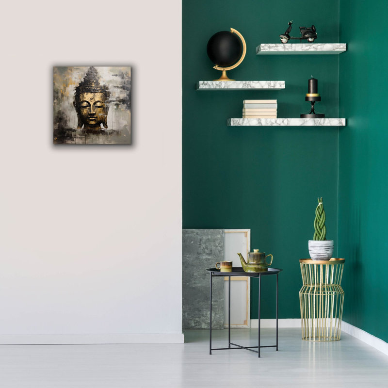 «Buddha 5» par Cameron Gray, art mural sur toile, H 18 po x l 18 po x P 0,75 po