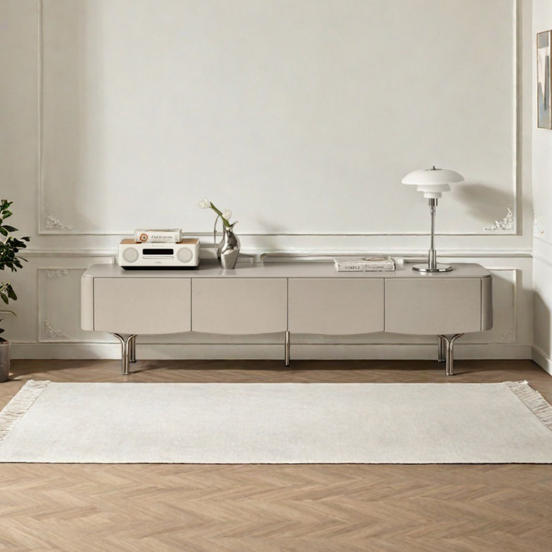 Meuble télé de rangement léger et luxueux, 70.87"
