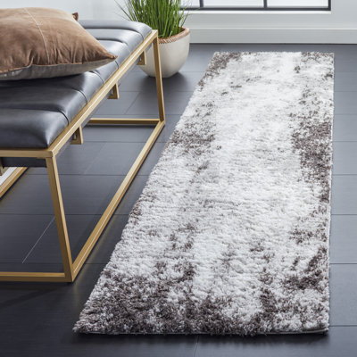 Rosa Abstract Flatweave Gray/Dark Gray/White Area Rug