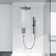 Wall Mount Dual Shower Head with Rough-in Valve and Slide Bar