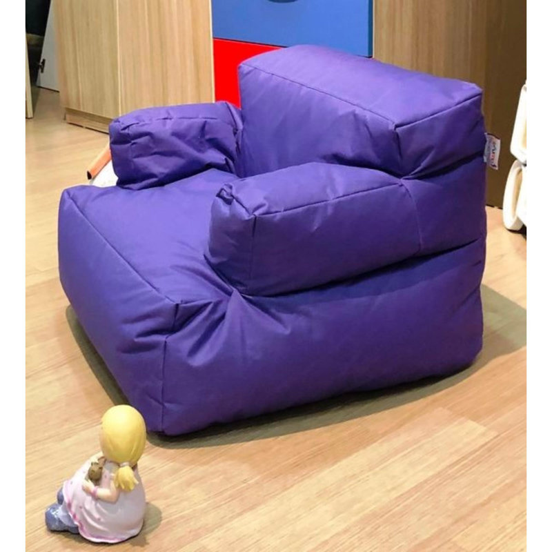 Bean Bag, Purple Polyester