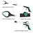 Bluestone 32" Foldable Grabber Reacher and Trash Picker Upper Tool with Rubber Grip Handle